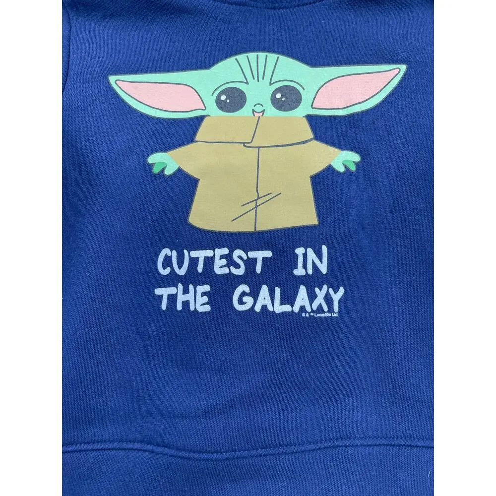 Old Navy Unisex The Child Hooded Sweatshirt Blue Fleece Size 18 - 24 Months NEW